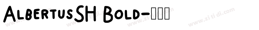 AlbertusSH Bold字体转换